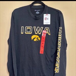 Champion University of Iowa Long Sleeve Tee Size Medium